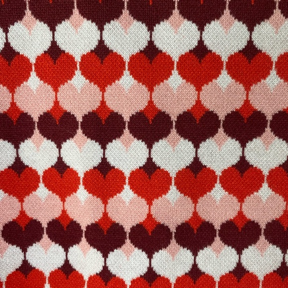 SYLVIE sweater Pink Hearts M/L Leslie Evers 🤍❤️🩷 - Picture 6 of 6